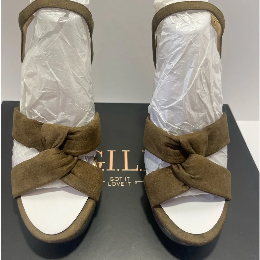 G.I.L.I. GI-Kahlie 7.5 Willow Microsuede Wedge